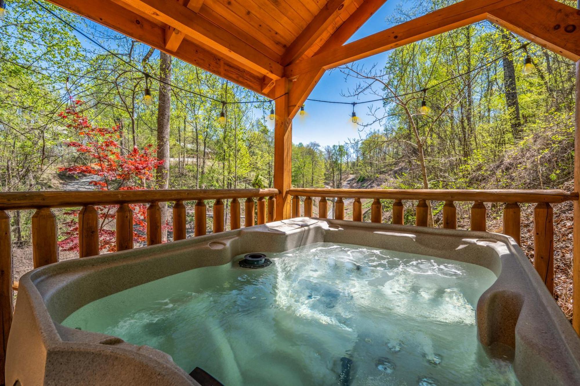 Permanent Vacation-Private Honeymoon Cabin With Hot Tub Sevierville Luaran gambar